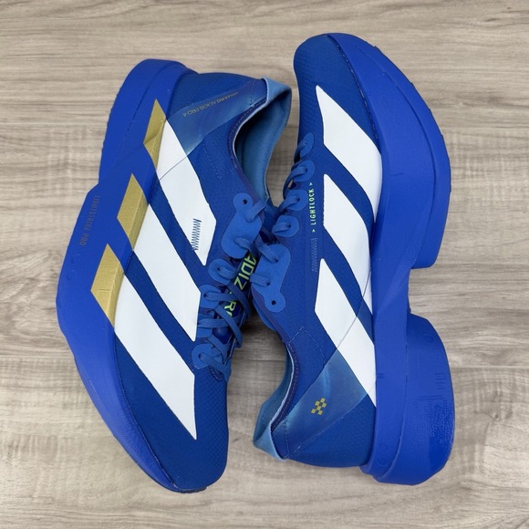 **Adidas ADIZERO ADIOS PRO 4 Blue White Lime Burst (JP6622) Authentic Men\'s 10 main image 9
